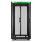 APC by Schneider Electric - Rack Easy 600mm / 24U / 1000mm con techo panel lateral ruedas pies y 4 soportes sin fondo negro