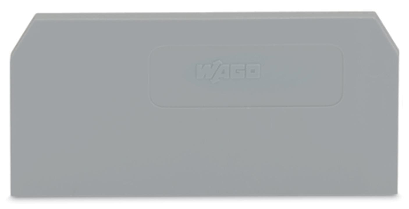 WAGO - Placa final intermedia Serie 279 para borna 2 conductores gris