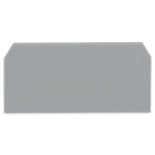 WAGO - Placa final intermedia Serie 279 para borna 2 conductores gris