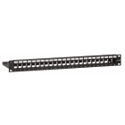 LEVITON - PANEL 19" 1U 24 PUERTOS EN LINEA  VACIO NEGRO