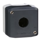 Schneider Electric - Caja gris claro con tapa gris antracita con taladro 1