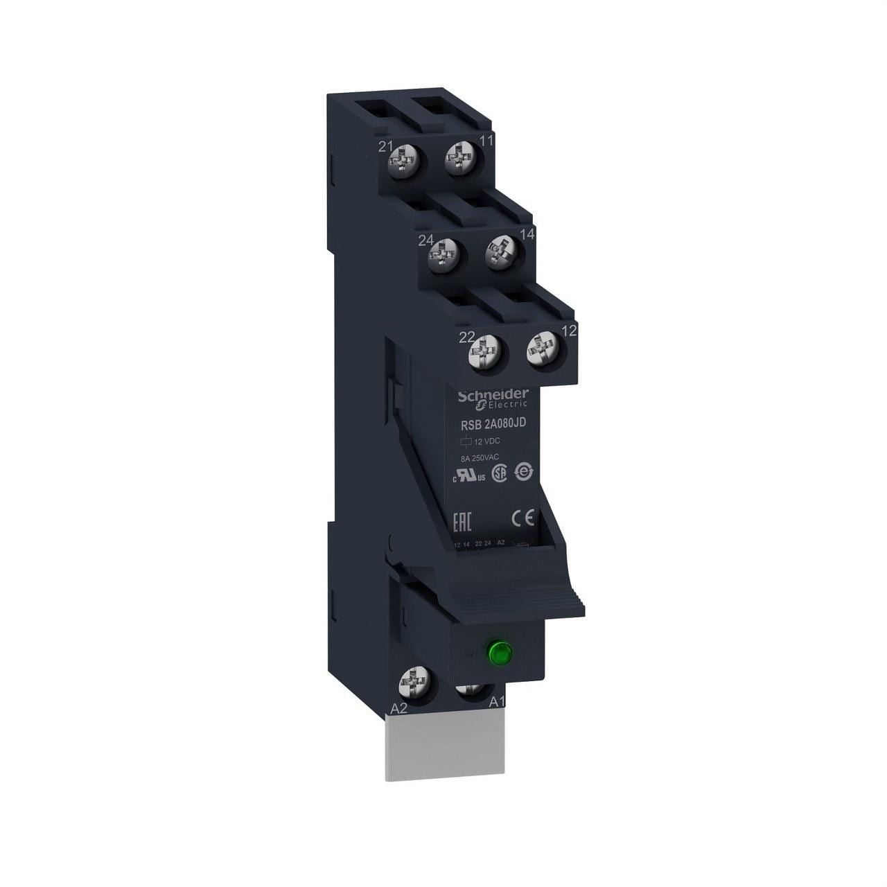 Schneider Electric - Relé rsb y zócalo, 2nanc 8a 12vdc con diodo