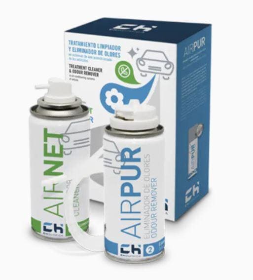 CH QUIMICA - AIRNET+AIRPUR AUTO 100ML+2. LIMPI Y ELIM OLORES.