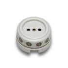 FONTINI - Base enchufe 2P 16A 250V carcasa porcelana Decor marrón / oro (Pack)