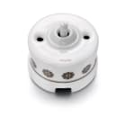 FONTINI - Interruptor 1P 10AX 250V GARBY 30 sin manecilla porcelana Decor marrón / oro (Pack)