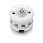 FONTINI - Conmutador GARBY 30 10AX 250V sin manecilla porcelana Decor marrón / oro (Pack)