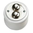 FONTINI - Pulsador doble GARBY 10A 250V Reggia (Pack)