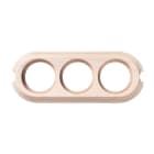 FONTINI - Peana tubo 3 elementos 2 entradas vertical madera cruda (Pack)