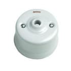 FONTINI - Salida de cables GARBY porcelana blanco (Pack)