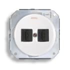 FONTINI - TOMA DOBLE HDMI DO 31 PORCELANA BLANCO