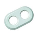 FONTINI - Marco 2 elementos GARBY porcelana blanco (Pack)