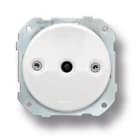 FONTINI - Mecanismo doble conmutador 10A 250V sin manecillas porcelana blanco / níquel negro