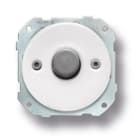 FONTINI - Pulsador DO 34 10A 250V 24V DC porcelana blanco / níquel negro