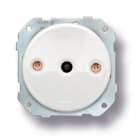 FONTINI - Mecanismo doble pulsador rotativo 10A 250V porcelana blanco / cobre