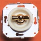 FONTINI - Doble interruptor VENEZIA 10A 250V oro / blanco (Pack)