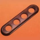 FONTINI - Marco 4 elementos VENEZIA madera nogal (Pack)