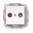 FONTINI - Toma única TV F-37 blanco nieve (Pack)