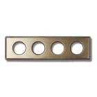 FONTINI - Marco 4 elementos VENEZIA metálico latón dorado (Pack)