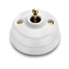 FONTINI - Cruzamiento DIMBLER 10A 250V porcelana dorado (Pack)
