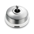 FONTINI - Cruzamiento 10AX 250V metal / porcelana cromada / blanco con paso