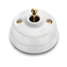 FONTINI - Conmutador DIMBLER 10A 250V porcelana dorado (Pack)