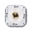 FONTINI - Pulsador manecilla 10A 250V dorado blanco (Pack)