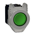 Schneider Electric - Pulsador luminoso XB4 montaje enrasado verde LED 120V AC 1 NA+1 NC
