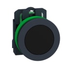 Schneider Electric - Pulsador XB5 montaje enrasado negro CAP PB 1 NO abrazadera tornillo