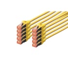 DIGITUS - CABLE DE CONEXIÓN CAT 6 S/FTP 0,25M AMAR. PACK 10