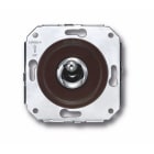 FONTINI - Interruptor manecilla 10A 250V cromo marrón (Pack)