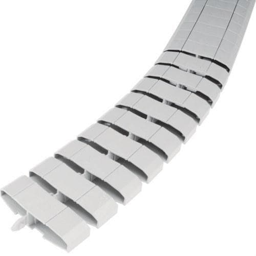 HAGER - Salvacables flexible gris claro
