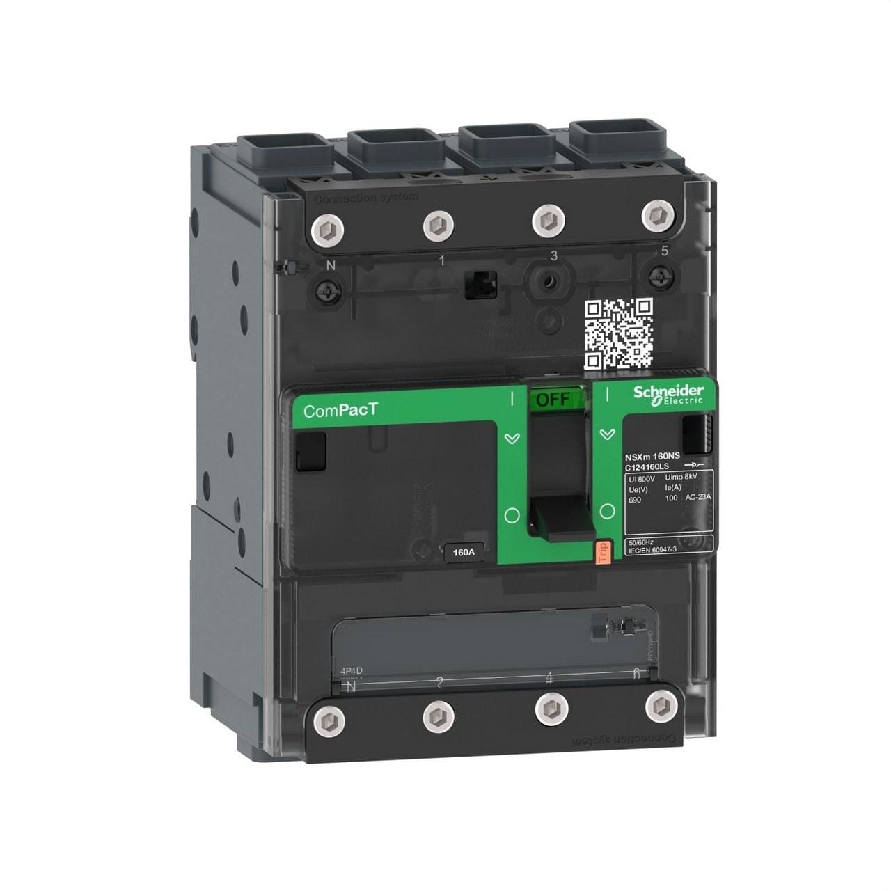 Schneider Electric - Interruptor NSXm160NA AC 4P 160A EverLink
