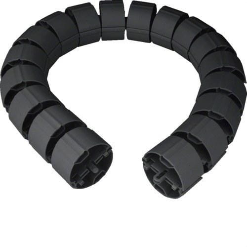 HAGER - Guía redonda 1m negro