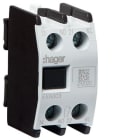 HAGER - Contacto auxiliar conexión frontal 1 NA+1 NC para contactor tamaño 3/4"