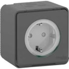 Schneider Electric - Base schuko superficie de la gama MUREVA STYL color gris