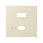 SIMON - Placa SIMON 82 doble cargador USB C+A QUICKCHARGE marfil