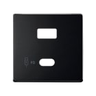 SIMON - Placa SIMON 82 CONCEPT doble cargador USB C+A QUICKCHARGE negro mate
