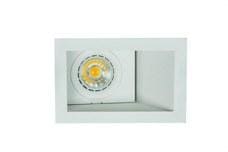 KOHL LIGHTING - FOCUS WALL RECESSED WHITE-WHITE 8W LED