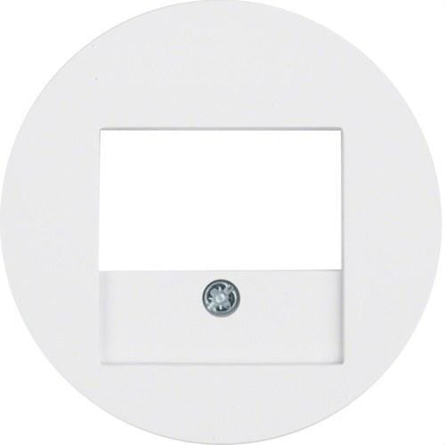 HAGER - Tapa TAE RCLASSIC blanco polar brillo