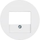 HAGER - Tapa TAE RCLASSIC blanco polar brillo