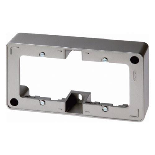 HAGER - Caja montaje superficie con 2 elementos Q1/Q3 antracita