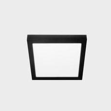 KOHL LIGHTING - DISC SLIM SQ 90X90 NEGRO- NEGRO 6W 3000K