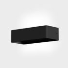 KOHL LIGHTING - APL.PARED SASHA SUPF.250X100MM NEGRO-NEG