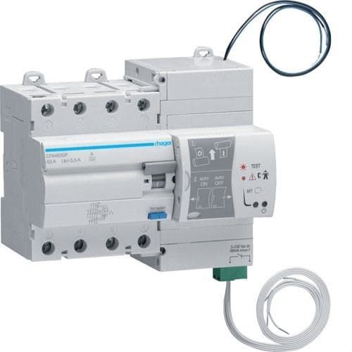 HAGER - Interruptor diferencial reconexión automática 4P 63A 300mA 7 módulos versión PRO