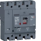 HAGER - Interruptor automático caja moldeada h3+ P250 4P N0-100% 250A 70kA relé TM