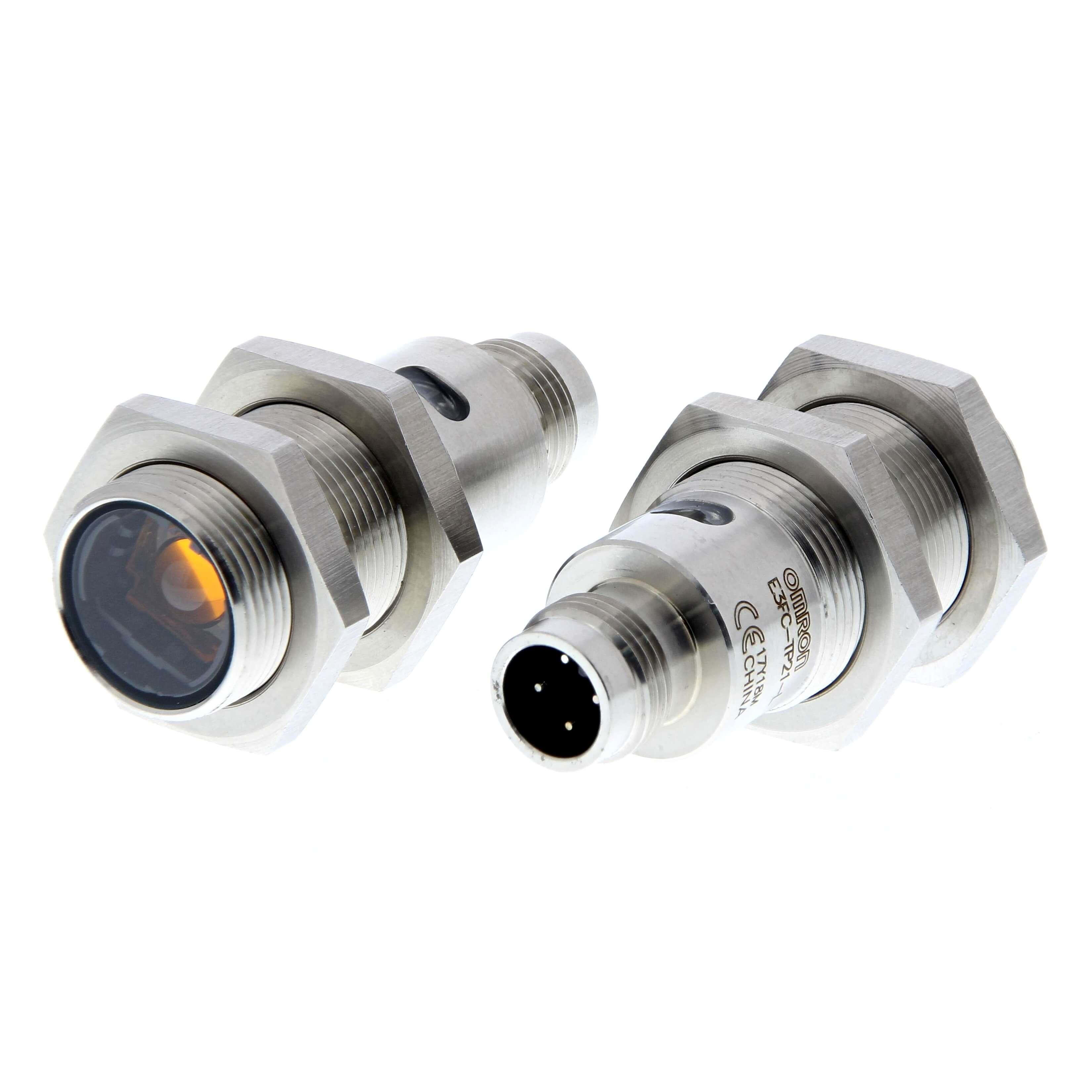 OMRON - Sensor inoxidable barrera 20m PNP conector M12