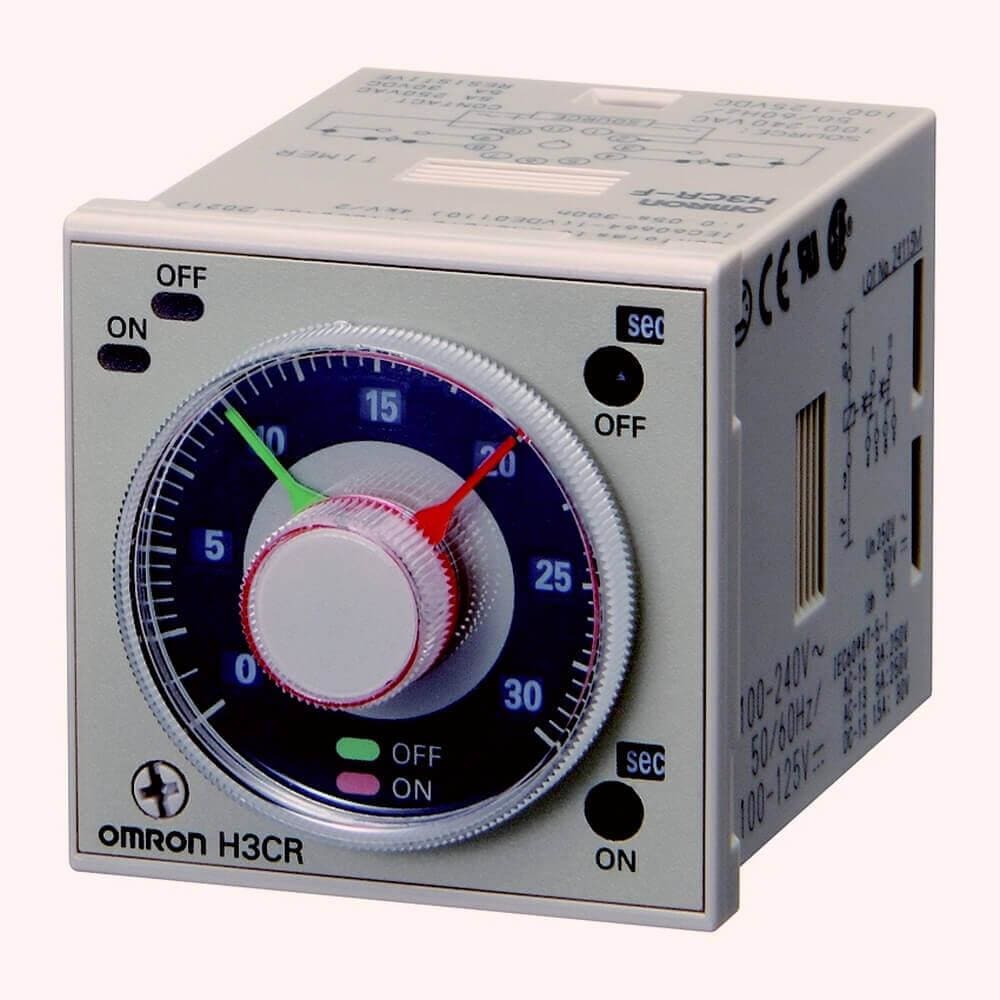 OMRON - H3CR-F8N 100-240VAC/100-125VDC  TEMPZR.CICL.8 PINES ARRANQ.OFF 0