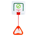 FONESTAR - Tirador de baño para llamada al personal sanitario + pulsador de cancelación alimentación PoE blanco