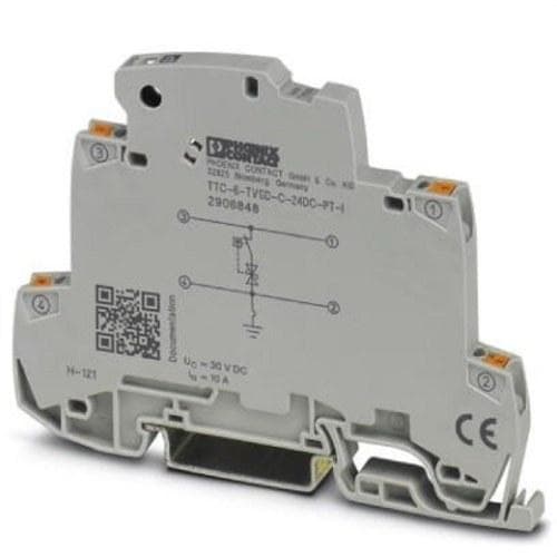 PHOENIX CONTACT - Protección fina contra sobretensiones TTC-6-TVSD-C-24DC-PT-I