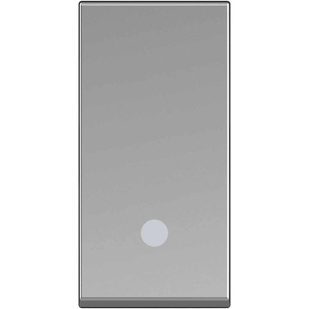 BTICINO - Conmutador iluminable Classia - 10 AX-250 Vca - Aluminio - 1 módulo